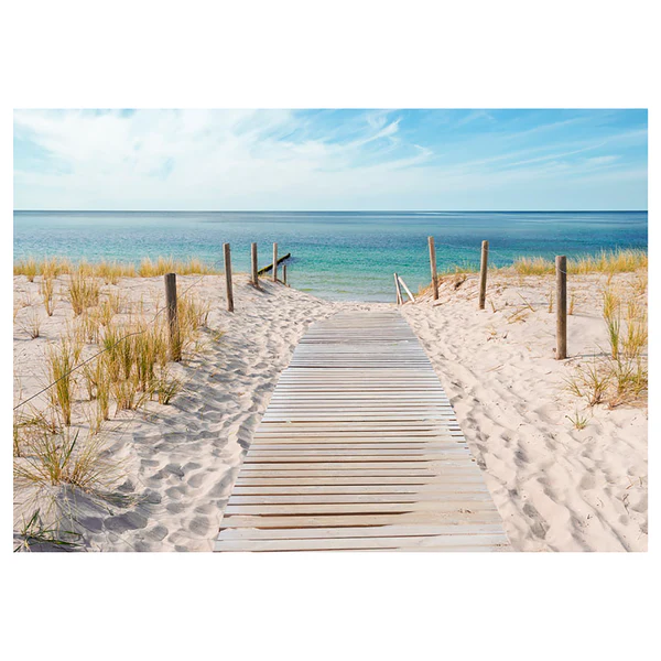 Vlies Fototapete Urlaub am Meer - Premium Vlies - Mehrfarbig - 250 x 175 cm