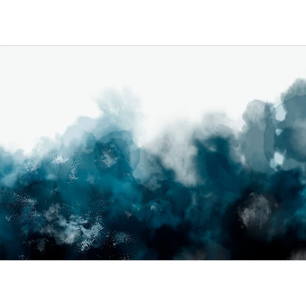 Vlies Fototapete Watercolour Variation - Premium Vlies - Grün - Breite: 300 cm