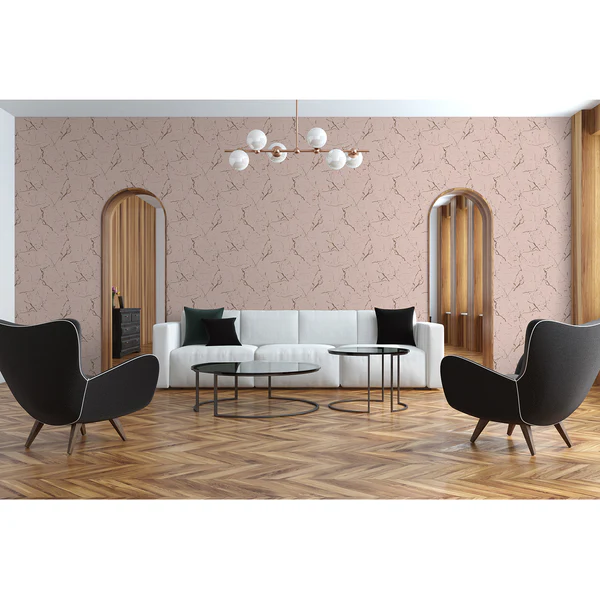 Vliestapete Alena Marmor - Vlies - Rosa - Image 3