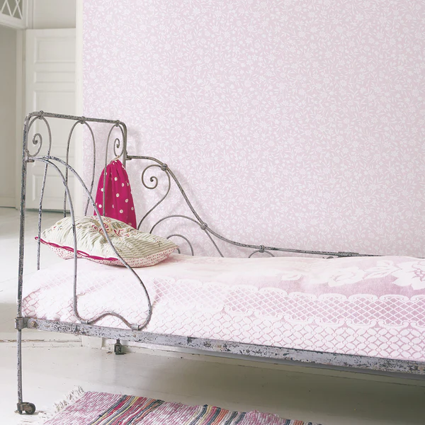 Vliestapete All-Over Floral II - Pink - 0,52m x 10,05m x 0,02m - Image 2