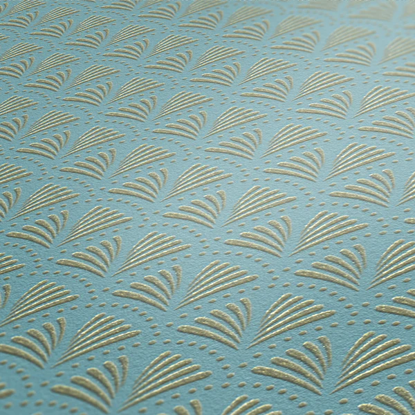 Vliestapete Art Deco I - Vlies - Türkis - Image 6