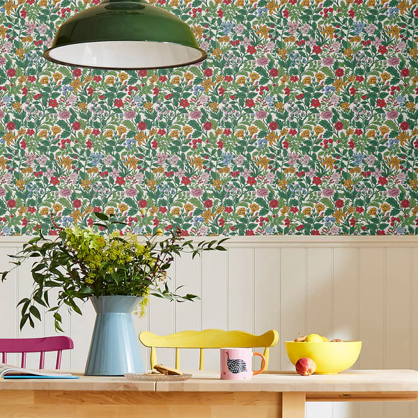 Vliestapete Arts and Crafts Floral - 10 m x 52 cm - Image 2