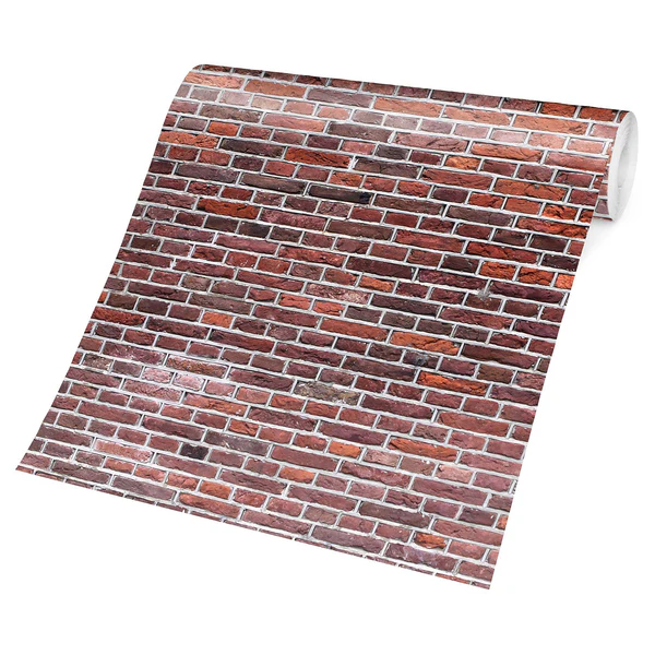 Vliestapete Backstein Mauer Rot - Vliespapier - Rot - 384 x 255 cm - Image 5