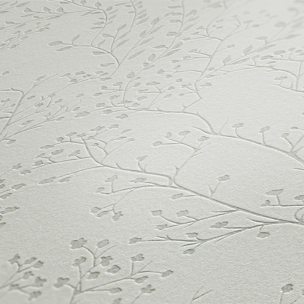 Vliestapete Blumen II - Vlies - Grau - Image 6