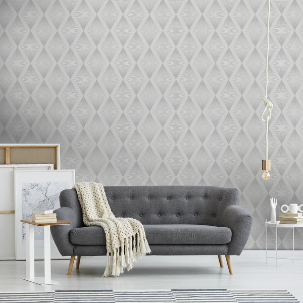 Vliestapete Chandelier - Vlies - Silber - Image 3