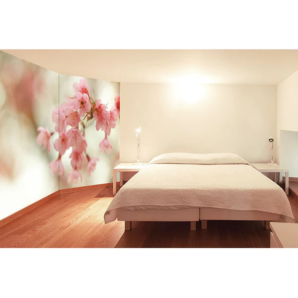 Vliestapete Cherry Blossoms - Vliestapete - Pink / Beige - 300 x 200 cm - Image 2
