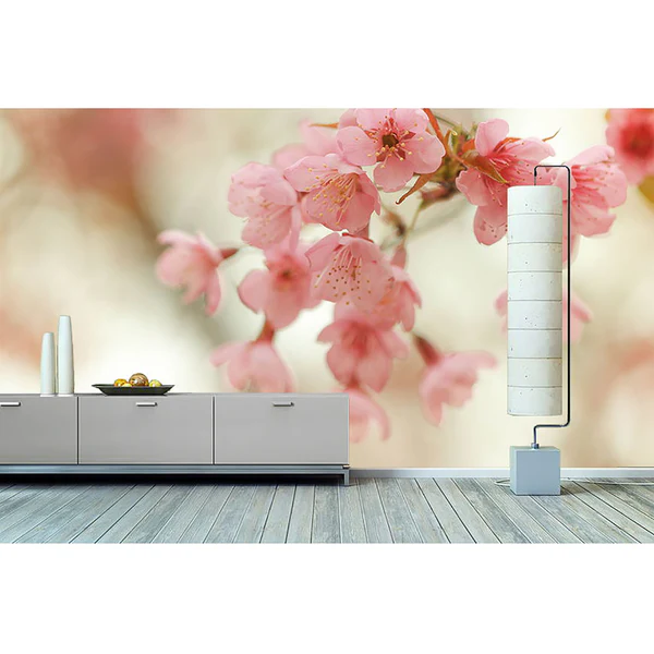 Vliestapete Cherry Blossoms - Vliestapete - Pink / Beige - 300 x 200 cm - Image 5