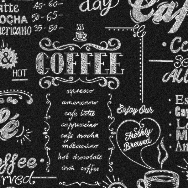 Vliestapete Coffeeshop - Vlies - Schwarz