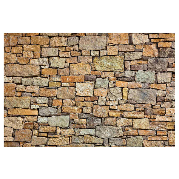 Vliestapete Croatia Stonewall - Vliespapier - Braun - 432 x 290 cm