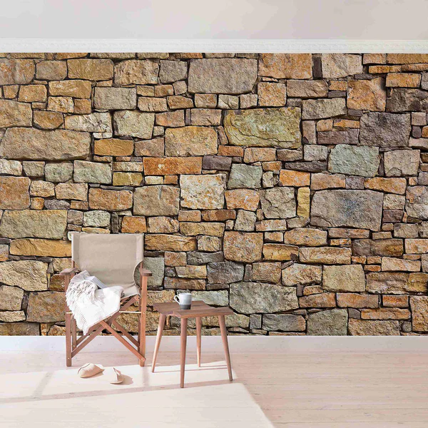 Vliestapete Croatia Stonewall - Vliespapier - Braun - 432 x 290 cm - Image 4