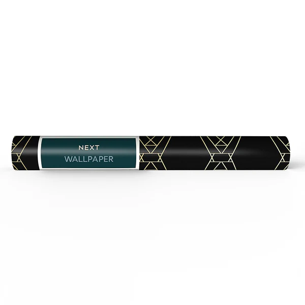 Vliestapete Deco Geometric - Vlies - Schwarz - Image 4