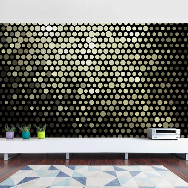 Vliestapete Disco Background - Vliespapier - Schwarz - 384 x 255 cm - Image 4