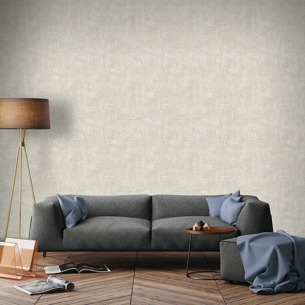 Vliestapete Fabric Zara - Beige - 0,52m x 10,05m x 0,02m - Beige - Image 2
