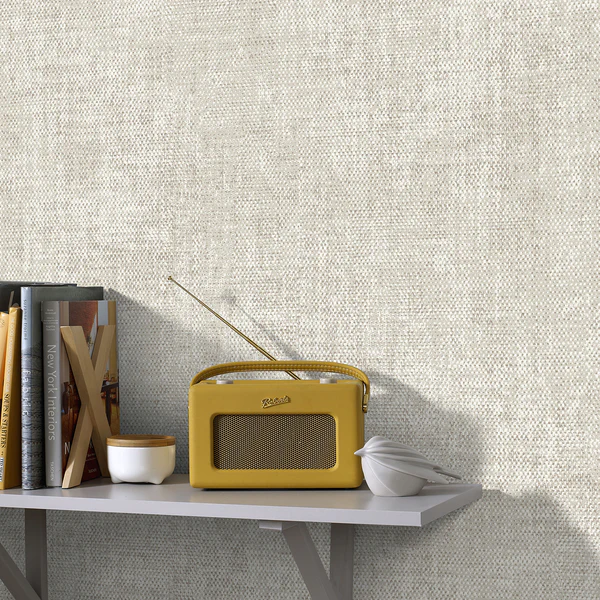 Vliestapete Fabric Zara - Beige - 0,52m x 10,05m x 0,02m - Beige - Image 3