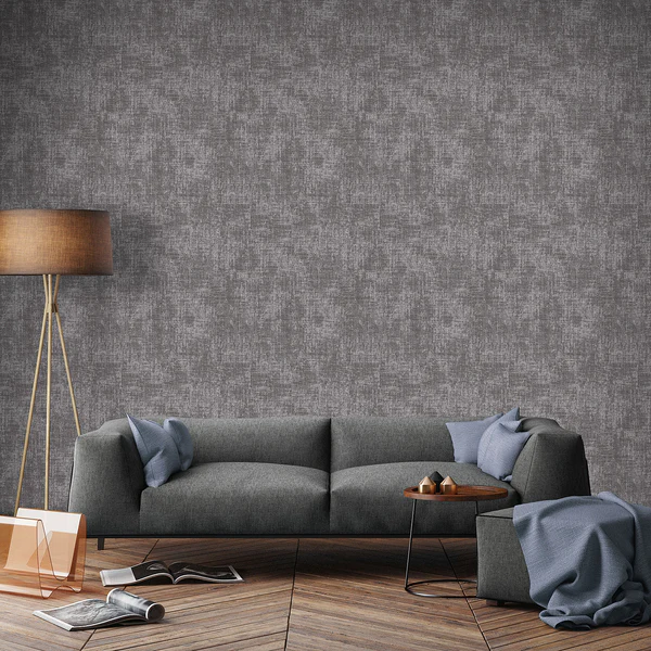 Vliestapete Fabric Zara - Schwarz - 0,52m x 10,05m x 0,02m - Schwarz - Image 2