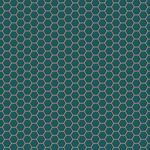 Vliestapete Hexagon Chic - Grün - 0,52m x 10,05m x 0,02m - Grün