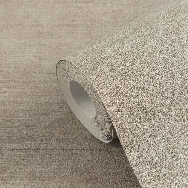 Vliestapete Hoa Stoff-Optik - Vlies - Beige - Image 8