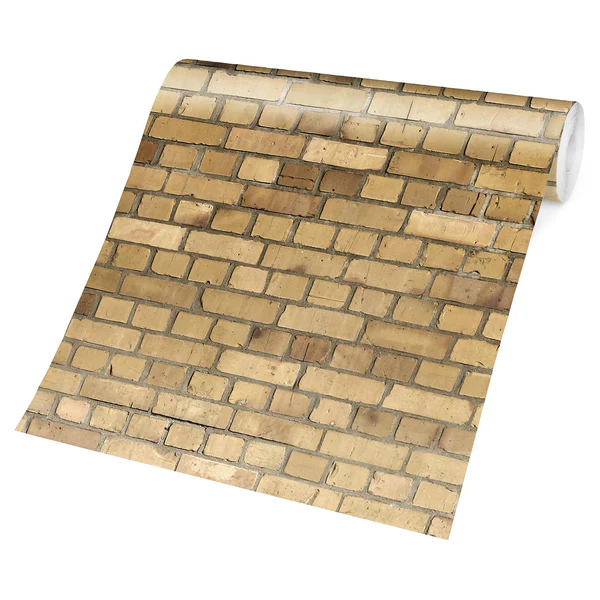Vliestapete Klinker - Vliespapier - Gelb - 384 x 255 cm - Image 5