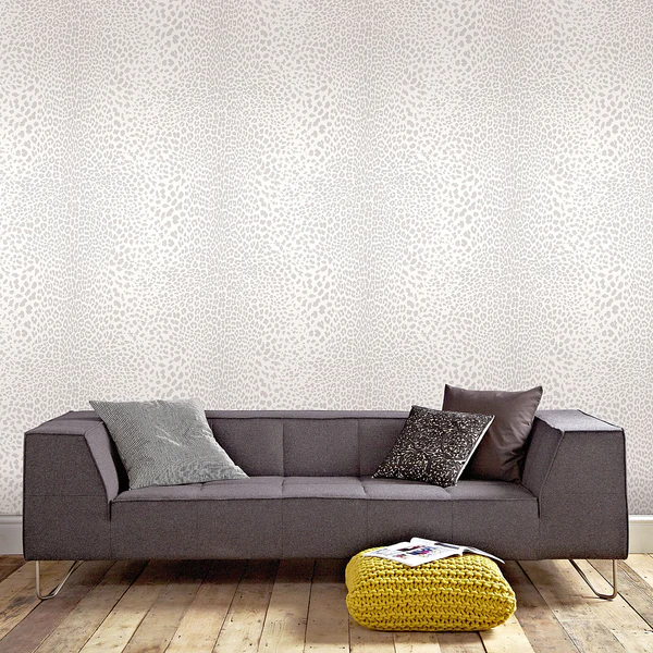 Vliestapete Leopard - Vlies - Grau - Image 3