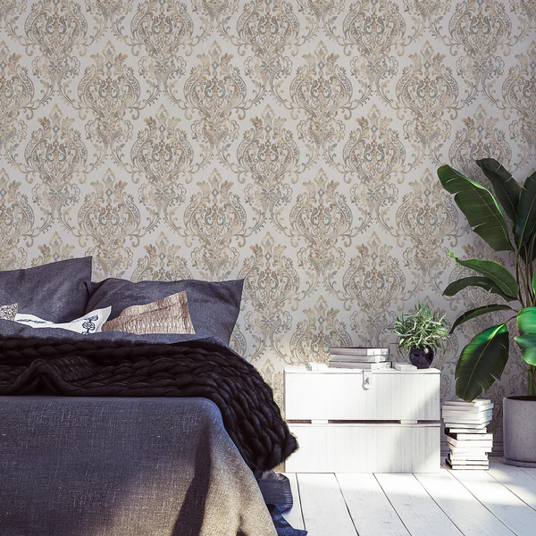 Vliestapete Olga - Vlies - Beige / Rosa - Image 3