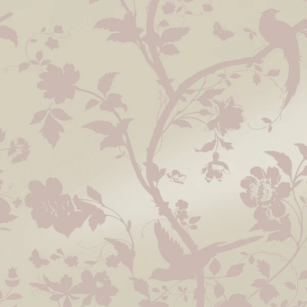 Vliestapete Oriental Garden - Vlies - Pink