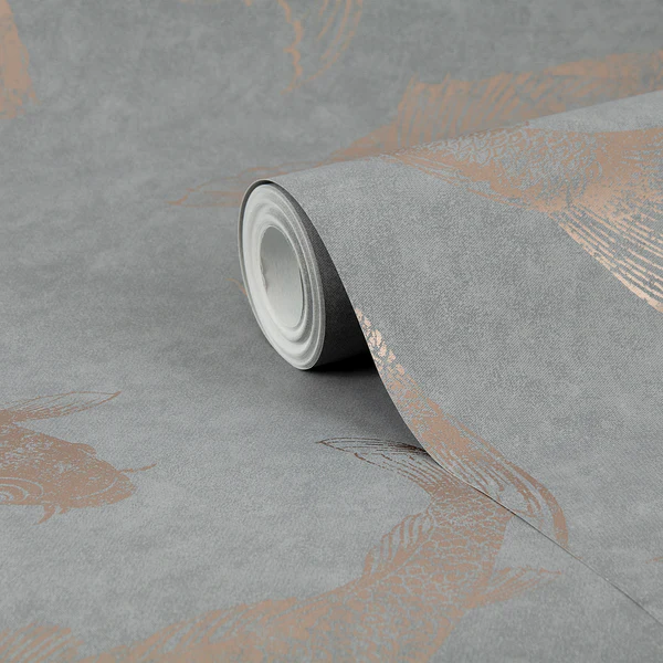 Vliestapete Pisces Slate - Vlies - Grau - Image 4