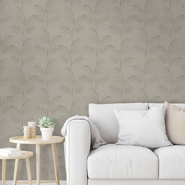 Vliestapete Pure Nature Palm - Beige - 0,52m x 10,05m x 0,02m - Image 3