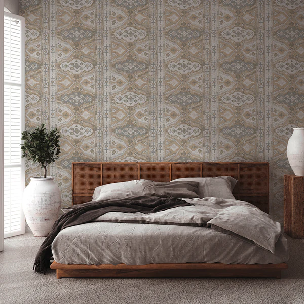 Vliestapete Said Orientalischer Teppich - Vlies - Beige / Grau - Image 2
