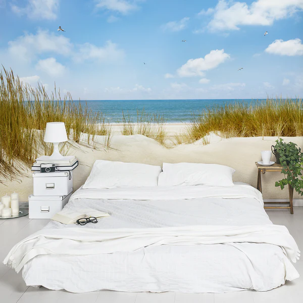 Vliestapete Strand an der Nordsee - Vliespapier - Mehrfarbig - 432 x 290 cm - Image 2