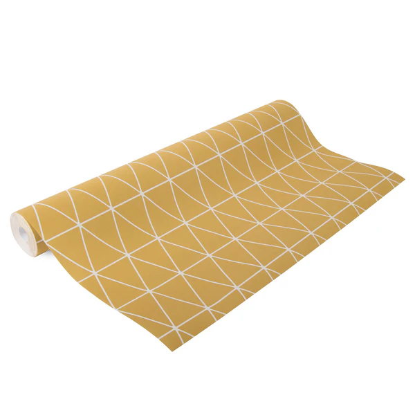 Vliestapete Triangolin - Vlies - Ocker - Image 4