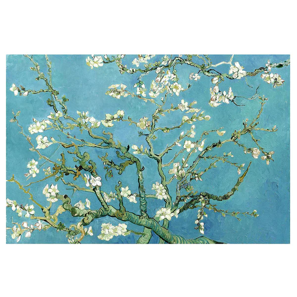 Vliestapete Vincent van Gogh Mandelblüte - Vliespapier - Blau