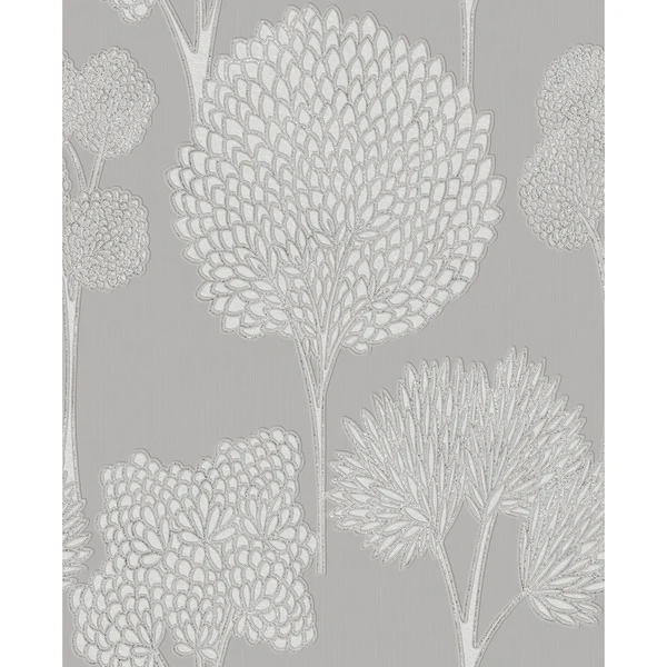 Vliestapete Whimsical - Vlies - Grau