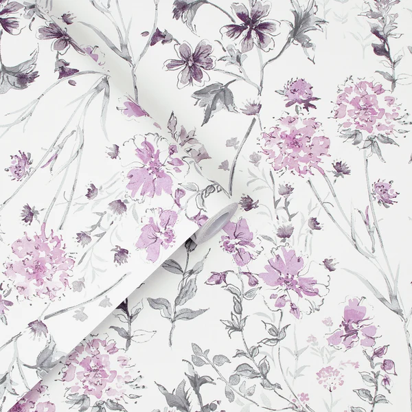 Vliestapete Wild Meadow - Vlies - Pink - Image 3