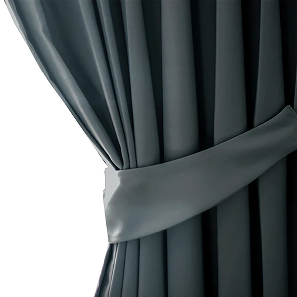 Vorhang mit Kräuselband Blackout II - Polyester - Graphit - Image 2