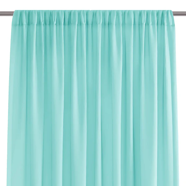 Vorhang mit Kräuselband Oilie - Polyester - Türkis - 140 x 270 cm - Image 4