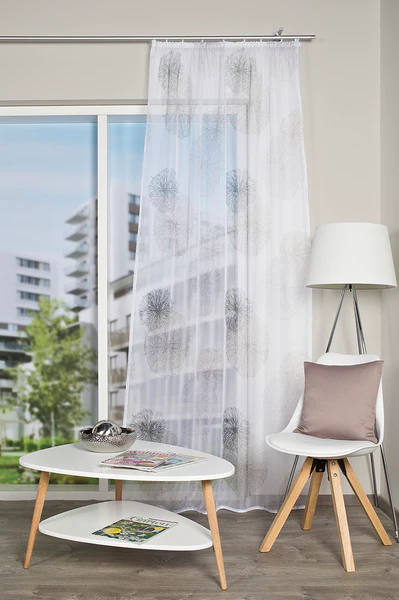 Vorhang mit Kräuselband Rawlins - Polyester - Grau - 140 x 245 cm - Image 2