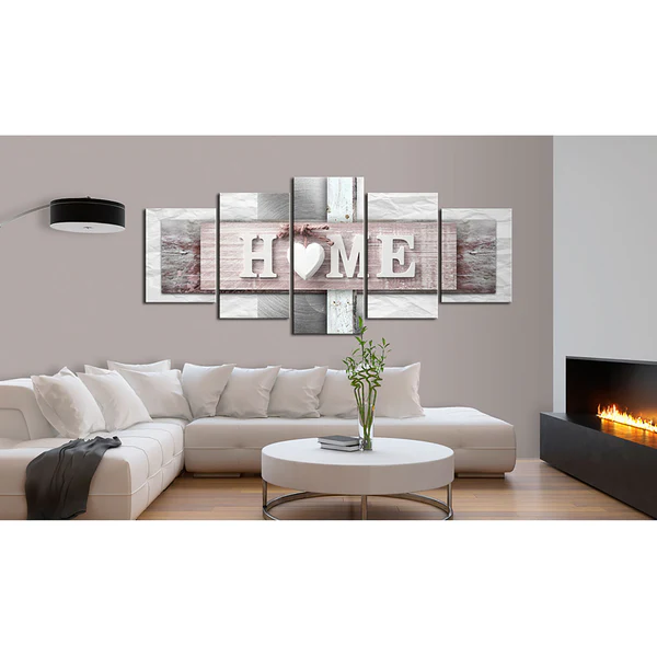 Wandbild Home: Eclecticism - Leinwand - Mehrfarbig - 100 x 50 cm - Image 4