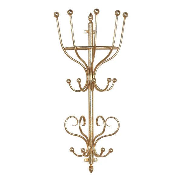 Wandgarderobe Barmera - Stahl - Gold