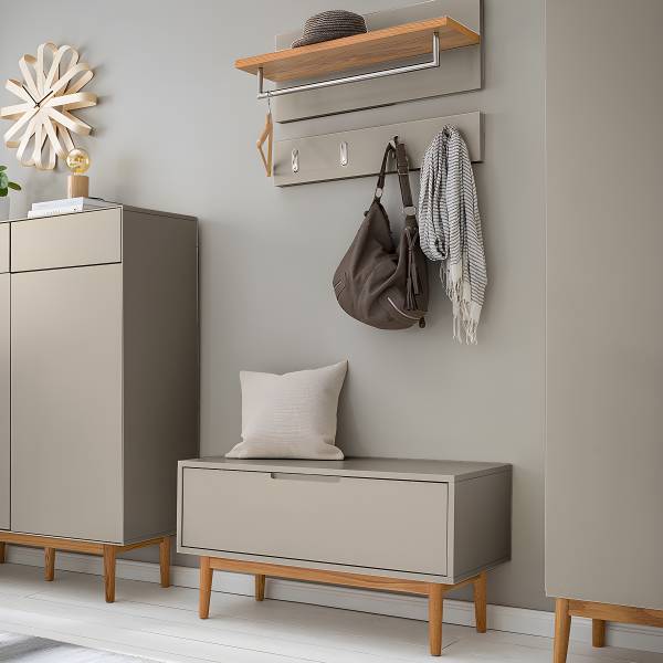 Wandgarderobe LINDHOLM - Taupe - Image 5