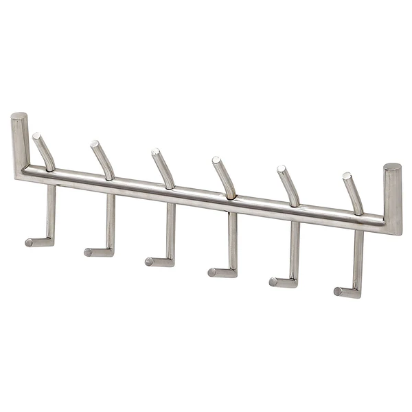 Wandgarderobe Starkow - Stahl - Silber