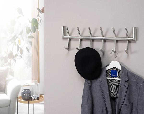 Wandgarderobe Starkow - Stahl - Silber - Image 3