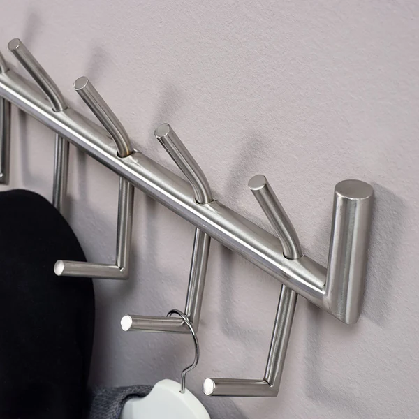 Wandgarderobe Starkow - Stahl - Silber - Image 5