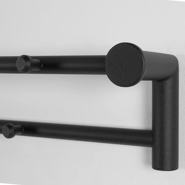 Wandgarderobe Sunol I - Metall - Schwarz - Image 5