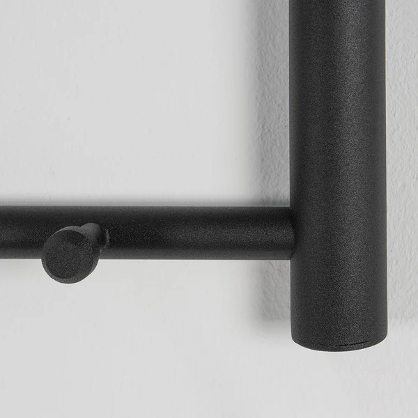 Wandgarderobe Sunol II - Metall - Schwarz - Image 5