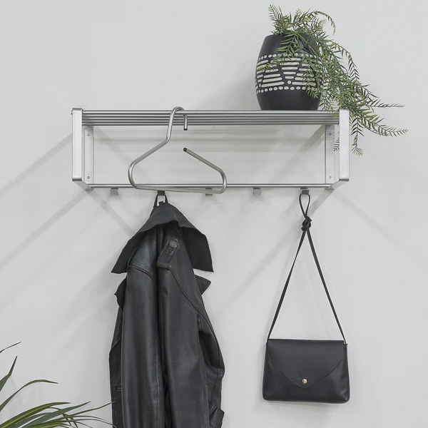 Wandgarderobe Welbeck - 70 cm - Nickel - Silber - Image 2