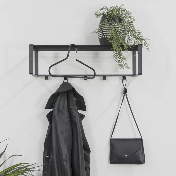 Wandgarderobe Welbeck - 70 cm - Schwarz - Image 2