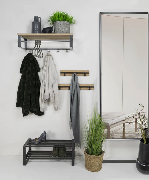 Wandgarderobe Welbeck I - Metall - Schwarz - Image 3