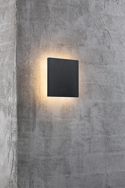 Wandleuchte Artego Square - Aluminium - Schwarz - 1-flammig - Image 2