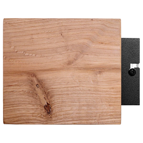Wandleuchte Block Wood - Eiche Massiv - Eiche / Schwarz - 1-flammig - Image 4