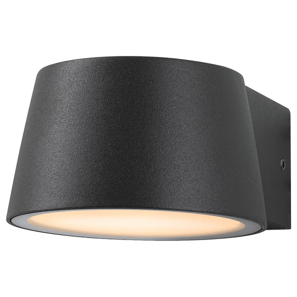 Wandleuchte Capea - Aluminium - Grau - 1-flammig